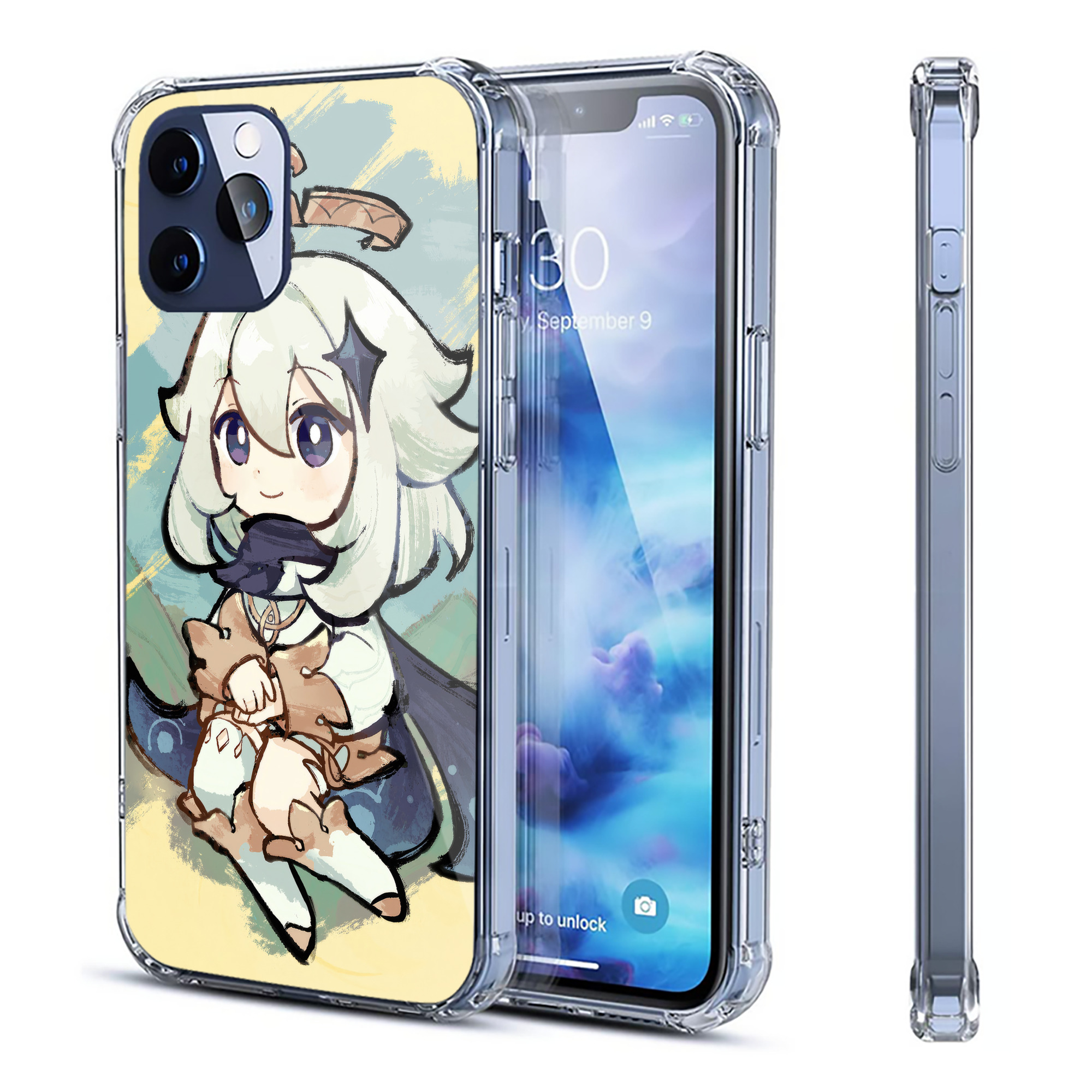 げんし神 genshin 【iPhone 12シリーズ対応】透明スマホケース（クリアソフトケース）